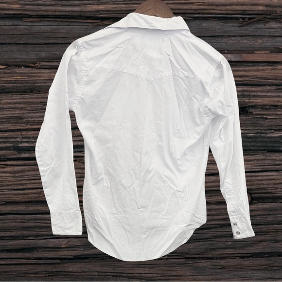 Wrangler White Casual Button Down Shirt - Picture 2 of 3